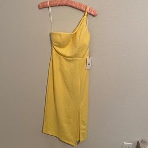 HELLO MOLLY TAKING IT BACK DRESS YELLOW